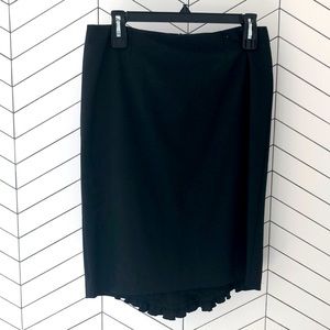 Trina Turk ruffle pencil skirt lace size 4 date night wedding attire